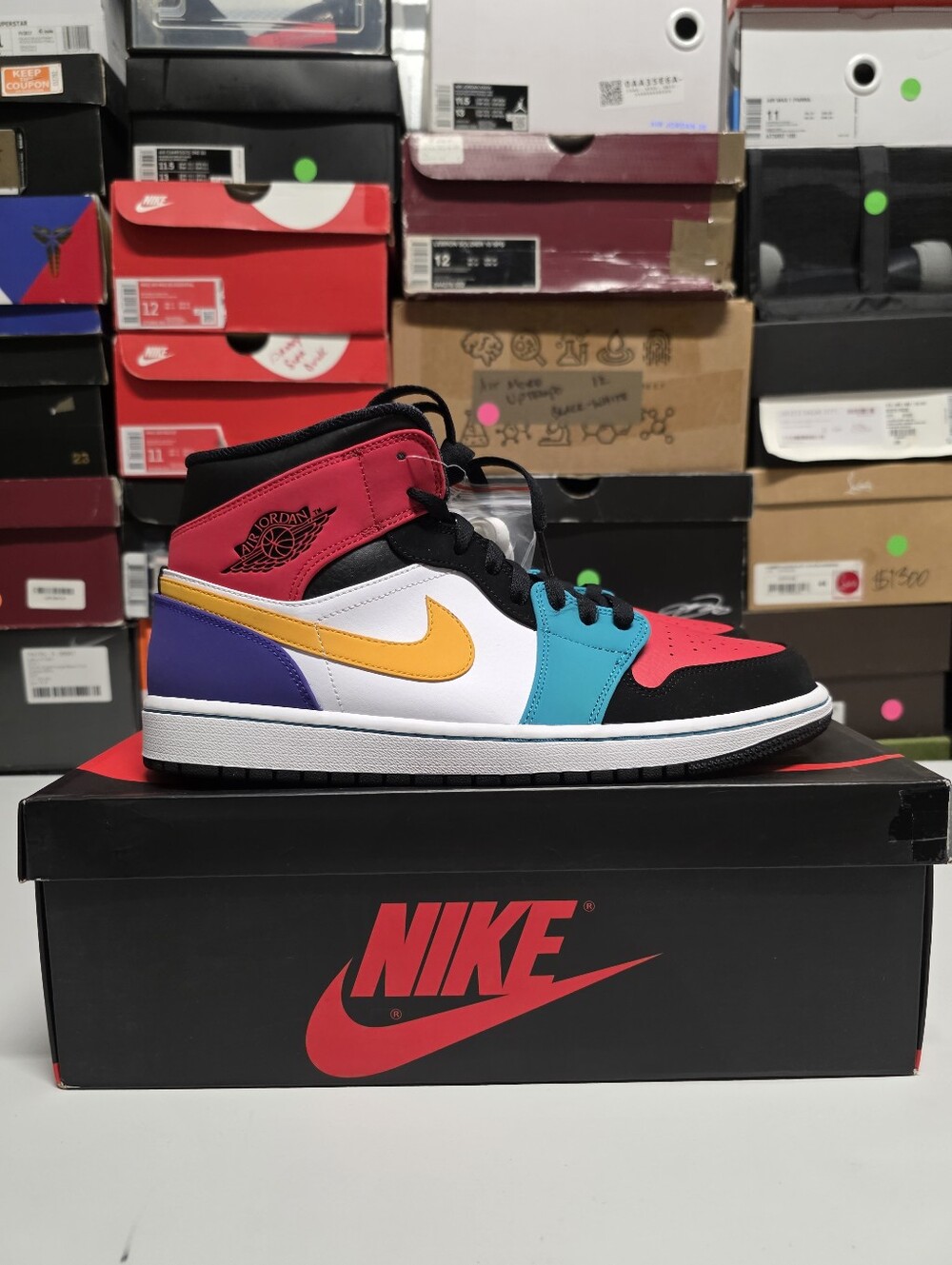 Nike Air Jordan 1 Mid "Multicolor" Sz 10.5